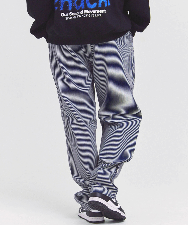 JACKROSE(ジャックローズ) |GUNG HO/ガンホー EAZY FATIGUE PANTS -BLACK DENIM/HICKORY(MENS)