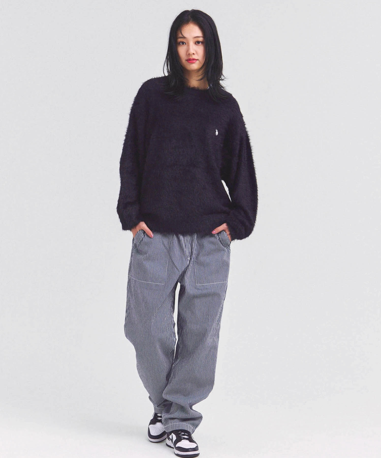JACKROSE(ジャックローズ) |GUNG HO/ガンホー EAZY FATIGUE PANTS -BLACK DENIM/HICKORY(MENS)