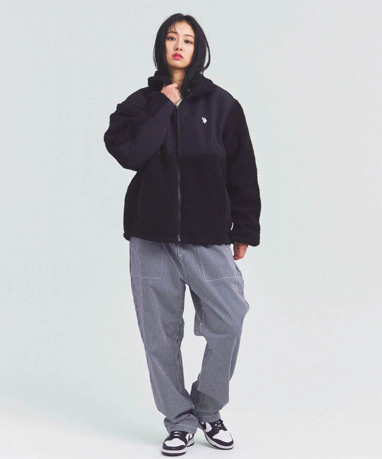 JACKROSE(ジャックローズ) |GUNG HO/ガンホー EAZY FATIGUE PANTS -BLACK DENIM/HICKORY(MENS)