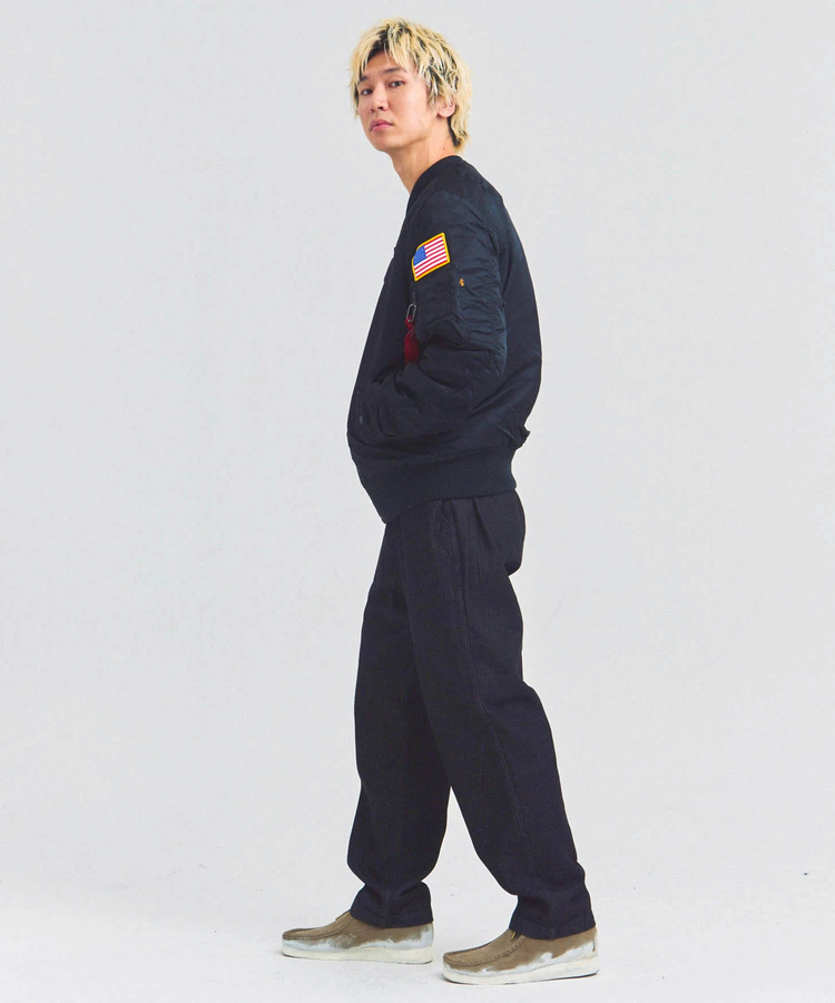JACKROSE(ジャックローズ) |GUNG HO/ガンホー EAZY FATIGUE PANTS -BLACK DENIM/HICKORY(MENS)