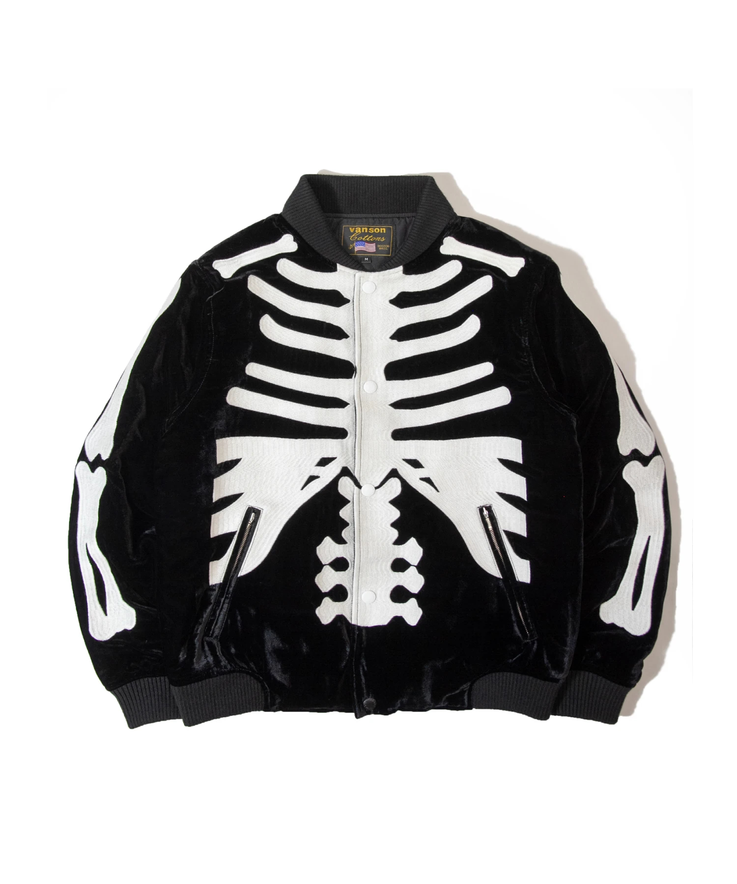 vanson/バンソン RITZ SKELTON BONES-Velours JKT(MENS)｜ファッション
