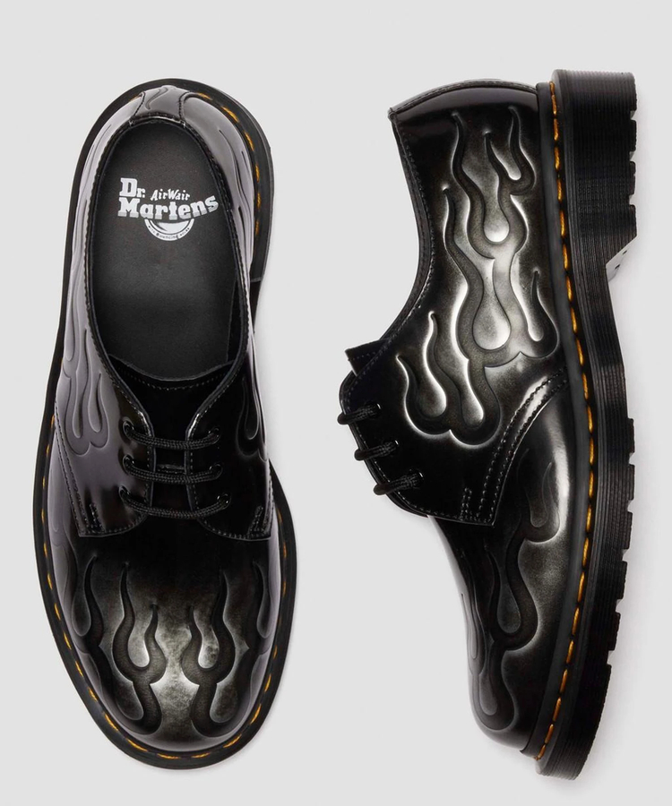 売切れ間近★【Dr.Martens】1461 インフェルノ レザー ブーツ Dr. Martens/ドクターマーチン 1461 INFERNO 3-Eye Shoes SILVER