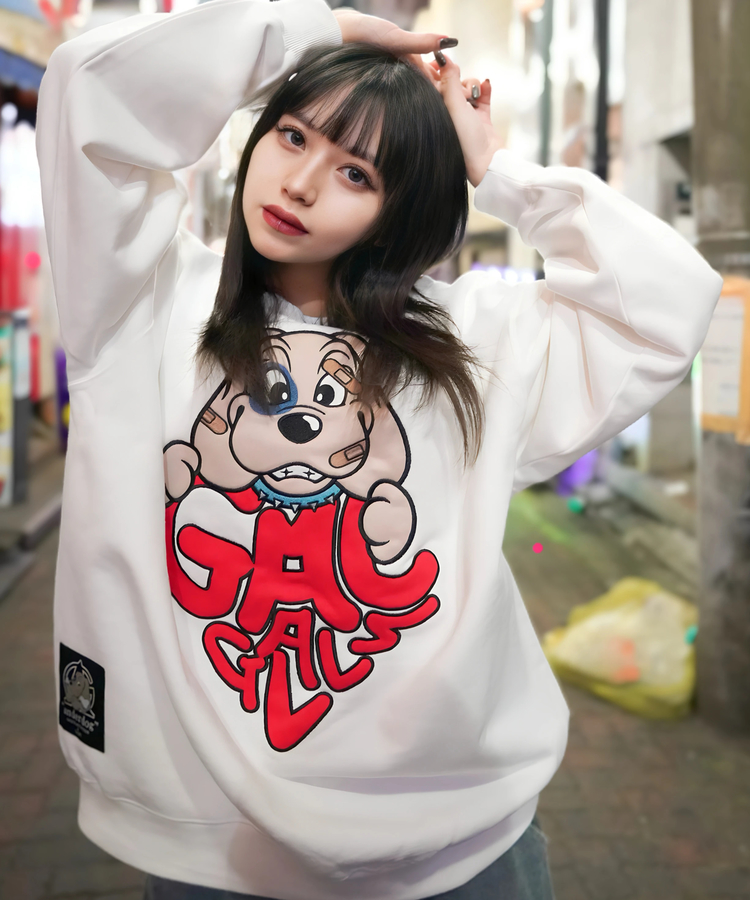 JACKROSE(ジャックローズ) |【GALFY×GALLIS ADDICTION】わんわんはーとスウェット(WOMENS)