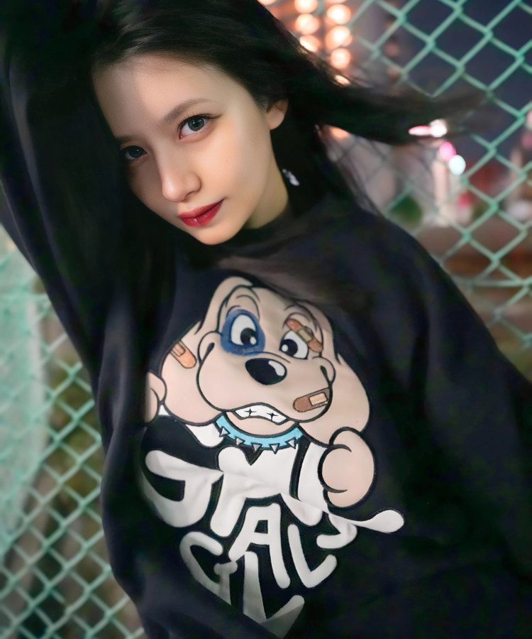 JACKROSE(ジャックローズ) |【GALFY×GALLIS ADDICTION】わんわんはーとスウェット(WOMENS)