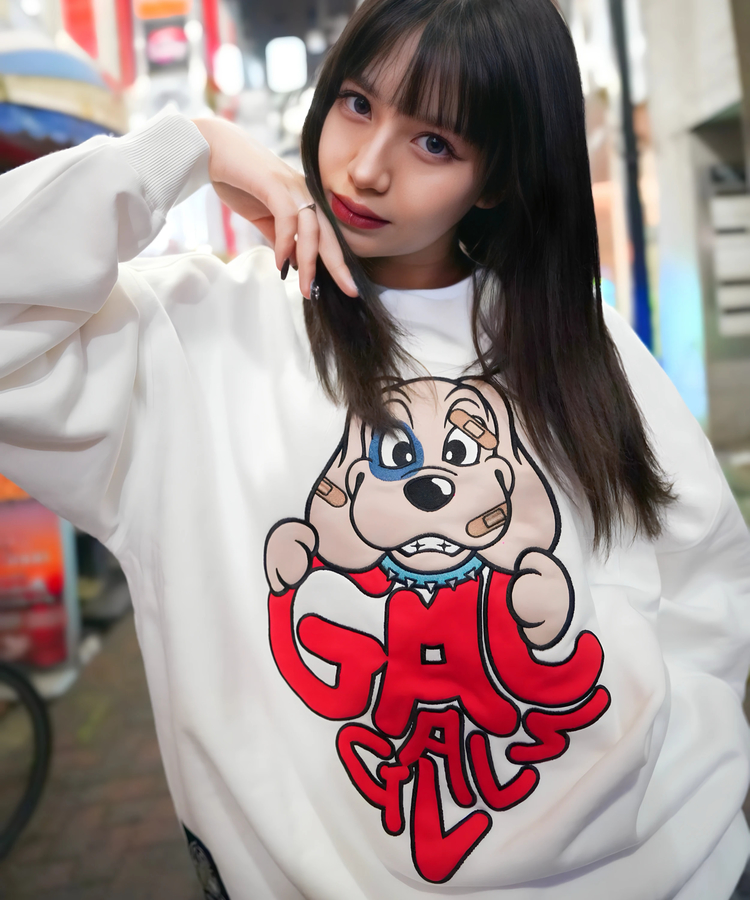 JACKROSE(ジャックローズ) |【GALFY×GALLIS ADDICTION】わんわんはーとスウェット(WOMENS)