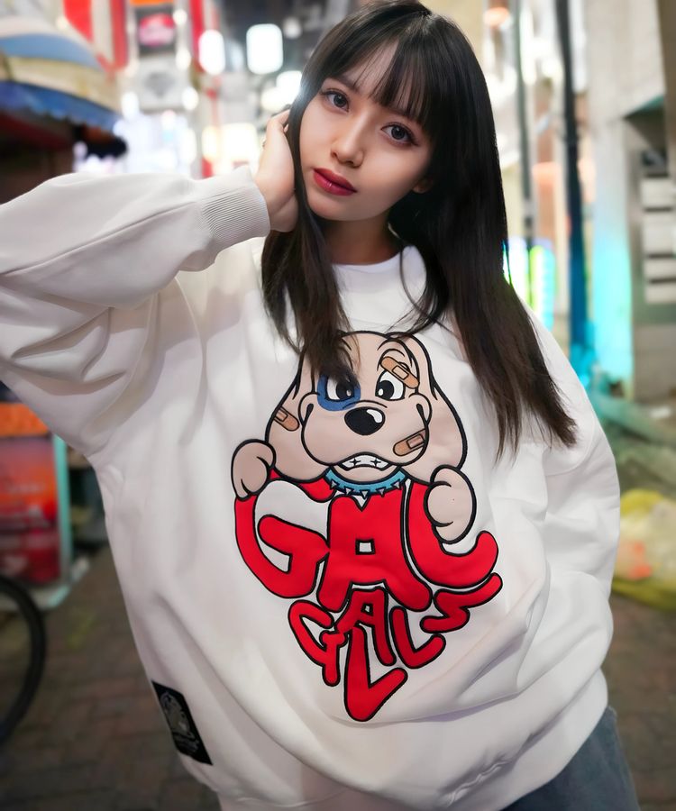 JACKROSE(ジャックローズ) |【GALFY×GALLIS ADDICTION】わんわんはーとスウェット(WOMENS)