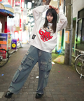 JACKROSE(ジャックローズ) |【GALFY×GALLIS ADDICTION】わんわんはーとスウェット(WOMENS)