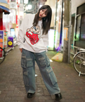 JACKROSE(ジャックローズ) |【GALFY×GALLIS ADDICTION】わんわんはーとスウェット(WOMENS)