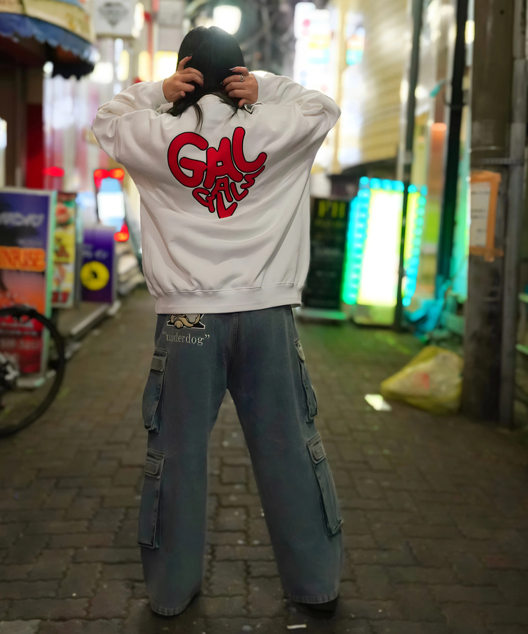 JACKROSE(ジャックローズ) |【GALFY×GALLIS ADDICTION】わんわんはーとスウェット(WOMENS)