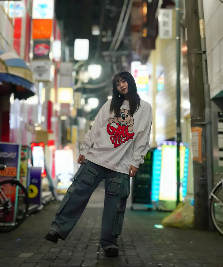 JACKROSE(ジャックローズ) |【GALFY×GALLIS ADDICTION】わんわんはーとスウェット(WOMENS)