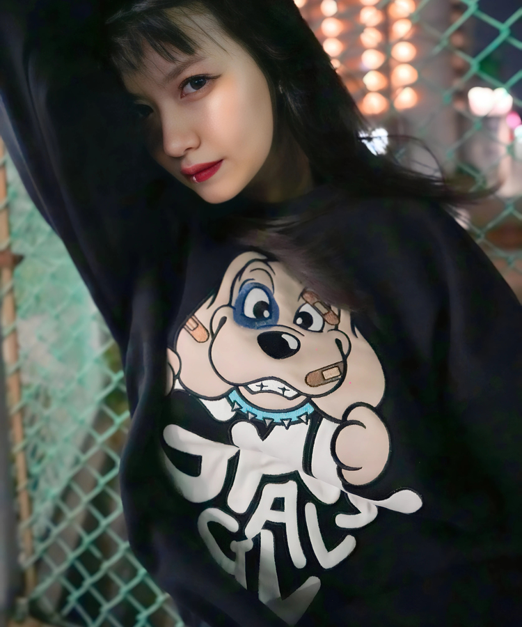 JACKROSE(ジャックローズ) |【GALFY×GALLIS ADDICTION】わんわんはーとスウェット(WOMENS)