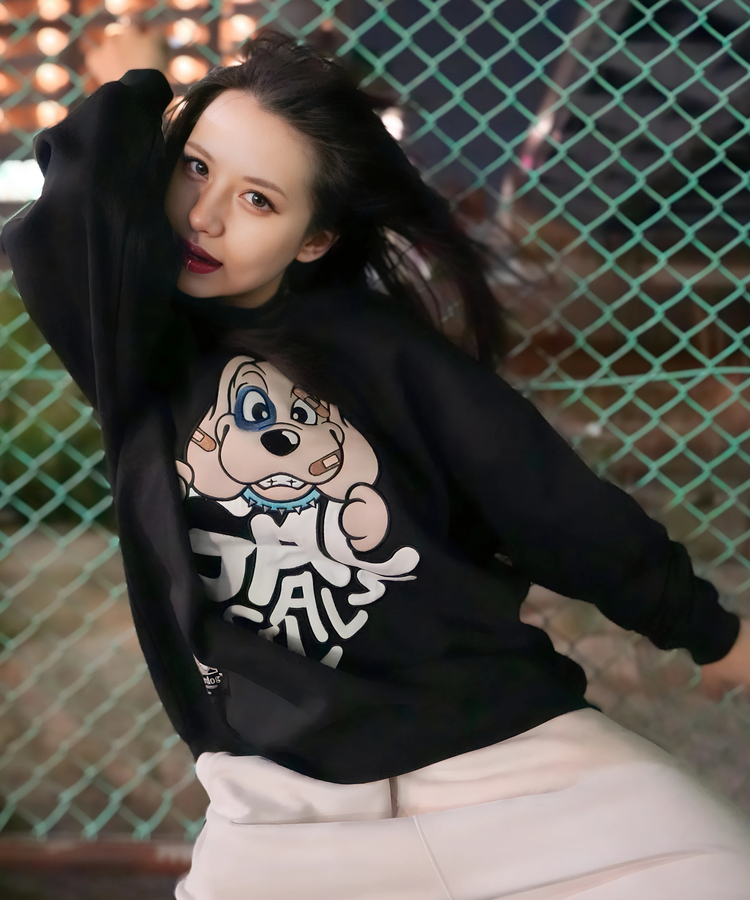 JACKROSE(ジャックローズ) |【GALFY×GALLIS ADDICTION】わんわんはーとスウェット(WOMENS)