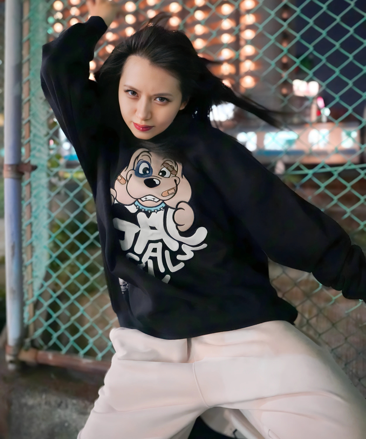 JACKROSE(ジャックローズ) |【GALFY×GALLIS ADDICTION】わんわんはーとスウェット(WOMENS)