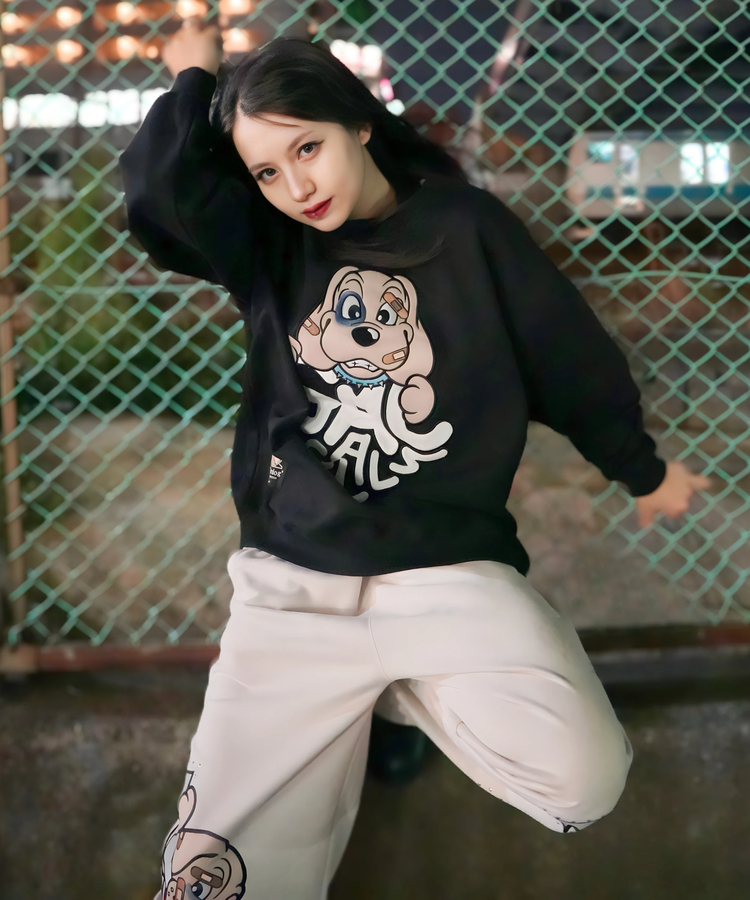 JACKROSE(ジャックローズ) |【GALFY×GALLIS ADDICTION】わんわんはーとスウェット(WOMENS)