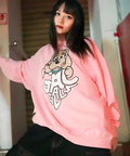 JACKROSE(ジャックローズ) |【GALFY×GALLIS ADDICTION】わんわんはーとスウェット(WOMENS)
