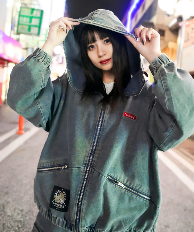 JACKROSE(ジャックローズ) |【GALFY×GALLIS ADDICTION】安定の別注デニムフードジャケット*セットアップ対応(MENS)