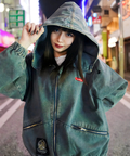 JACKROSE(ジャックローズ) |【GALFY×GALLIS ADDICTION】安定の別注デニムフードジャケット*セットアップ対応(MENS)