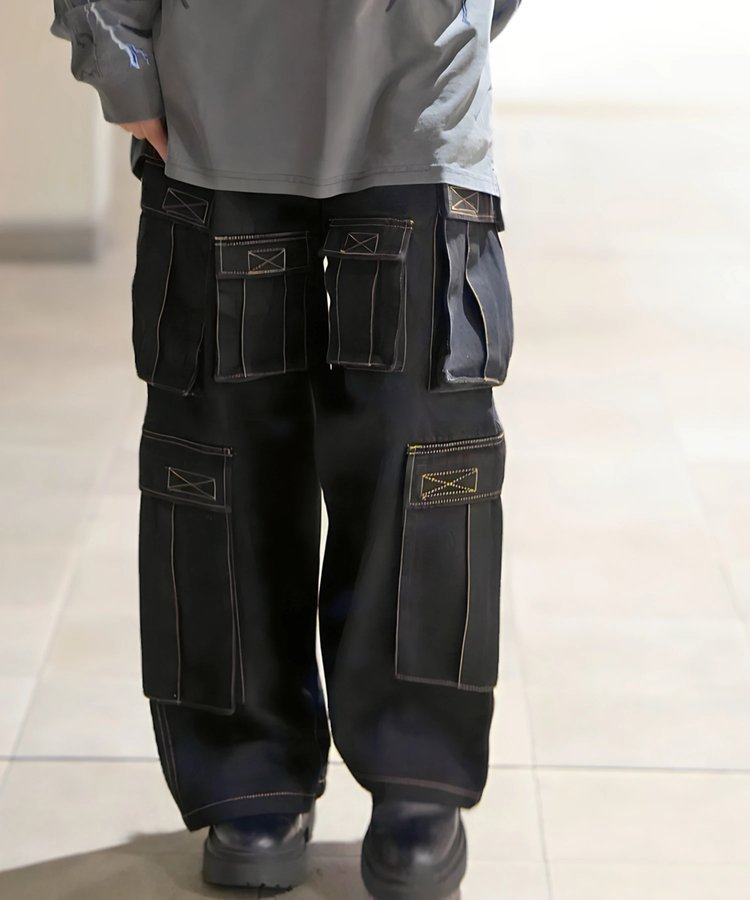 JACKROSE(ジャックローズ) |【GALFY×GALLIS ADDICTION】安定の別注デニムカーゴパンツ*セットアップ対応(MENS)