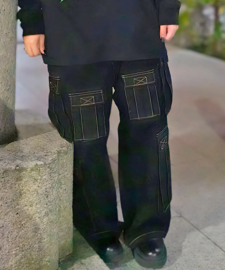 JACKROSE(ジャックローズ) |【GALFY×GALLIS ADDICTION】安定の別注デニムカーゴパンツ*セットアップ対応(MENS)