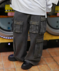 JACKROSE(ジャックローズ) |【GALFY×GALLIS ADDICTION】安定の別注デニムカーゴパンツ*セットアップ対応(MENS)