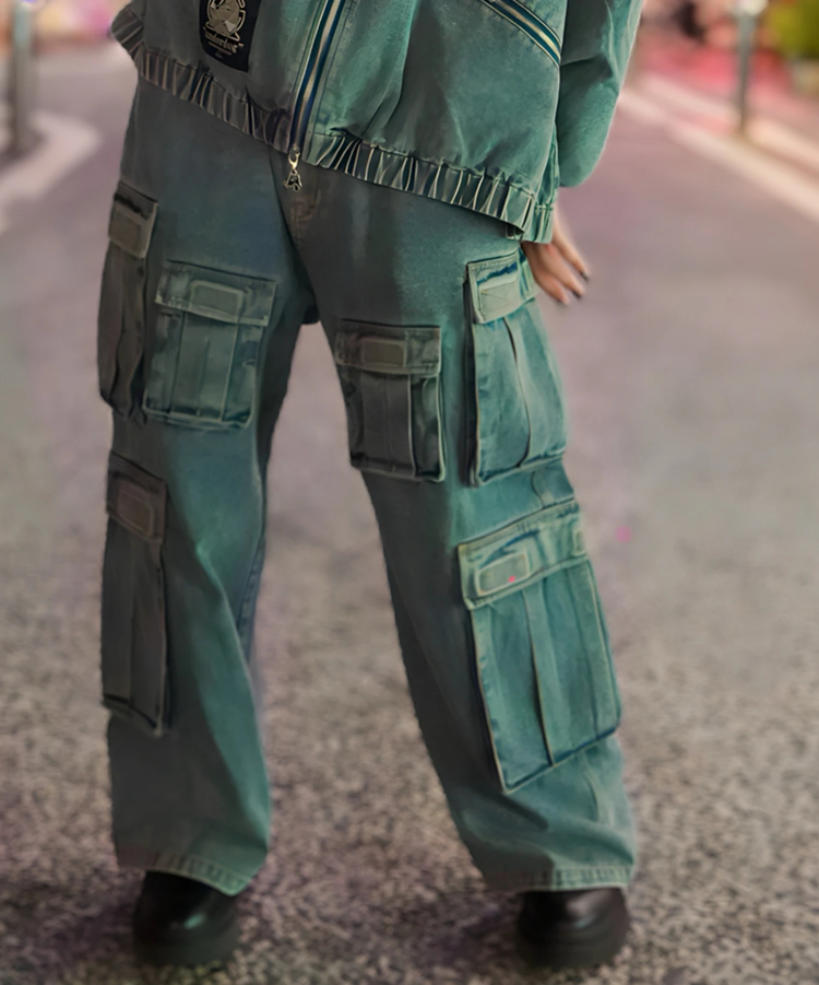 JACKROSE(ジャックローズ) |【GALFY×GALLIS ADDICTION】安定の別注デニムカーゴパンツ*セットアップ対応(MENS)