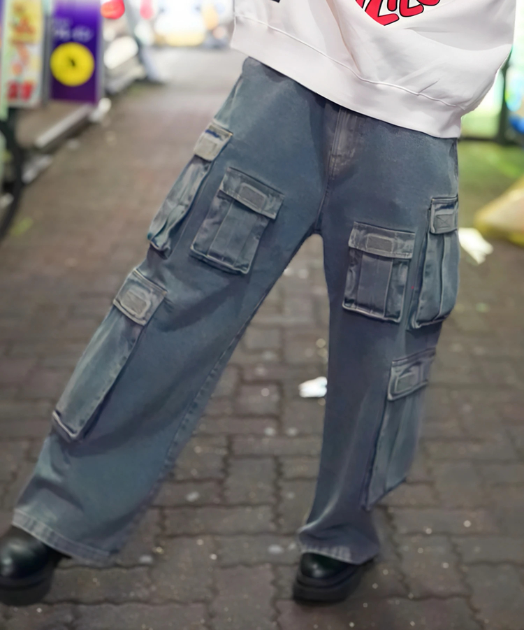 JACKROSE(ジャックローズ) |【GALFY×GALLIS ADDICTION】安定の別注デニムカーゴパンツ*セットアップ対応(MENS)