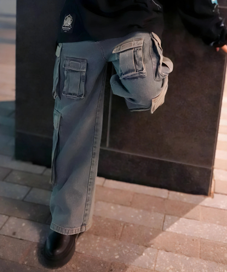 JACKROSE(ジャックローズ) |【GALFY×GALLIS ADDICTION】安定の別注デニムカーゴパンツ*セットアップ対応(MENS)