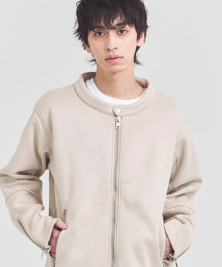 JACKROSE(ジャックローズ) |JE フェイクスエード シングルライダース(MENS)