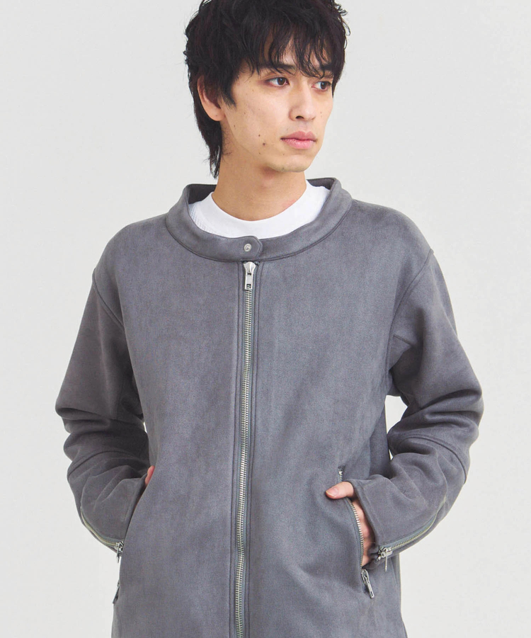 JACKROSE(ジャックローズ) |JE フェイクスエード シングルライダース(MENS)