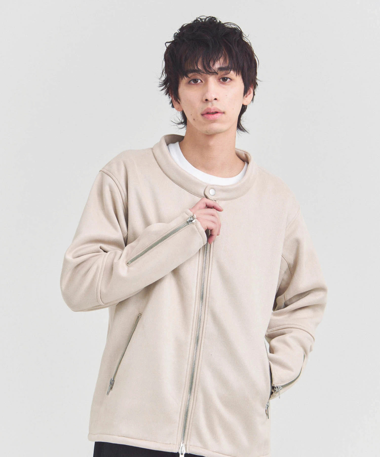 JACKROSE(ジャックローズ) |JE フェイクスエード シングルライダース(MENS)