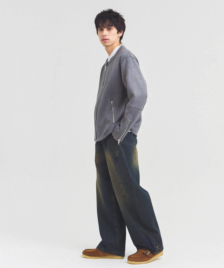 JACKROSE(ジャックローズ) |JE フェイクスエード シングルライダース(MENS)