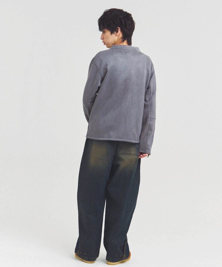 JACKROSE(ジャックローズ) |JE フェイクスエード シングルライダース(MENS)