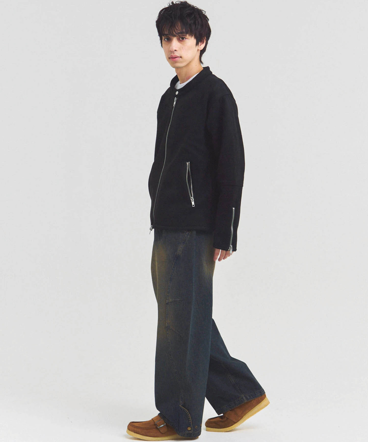 JACKROSE(ジャックローズ) |JE フェイクスエード シングルライダース(MENS)