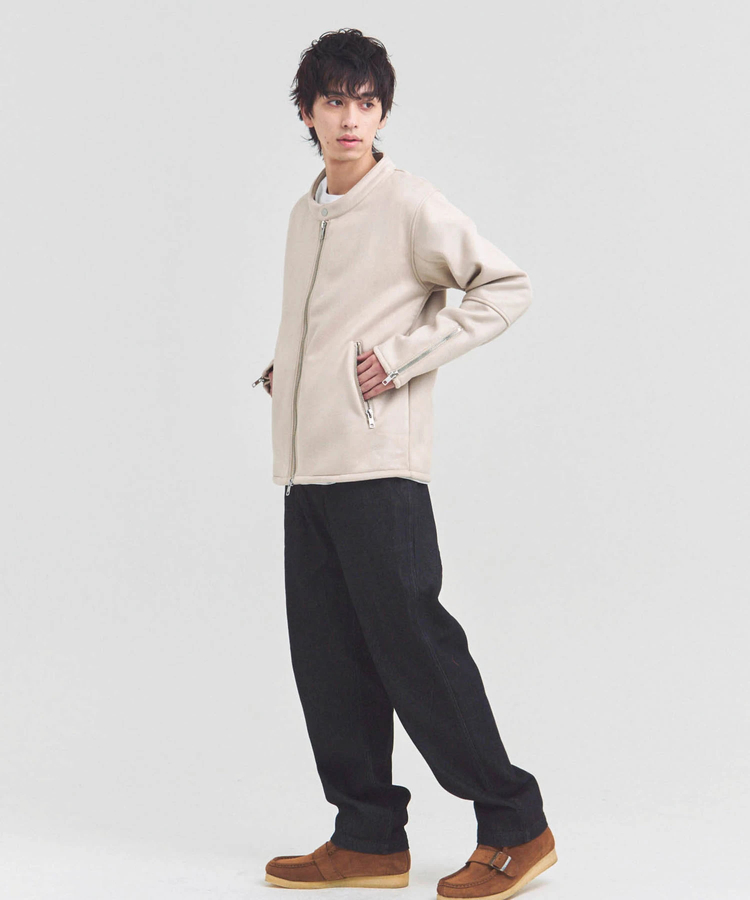 JACKROSE(ジャックローズ) |JE フェイクスエード シングルライダース(MENS)