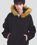 JACKROSE(ジャックローズ) |JE フェイクスエード ファーZIPパーカー(MENS)
