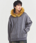 JACKROSE(ジャックローズ) |JE フェイクスエード ファーZIPパーカー(MENS)