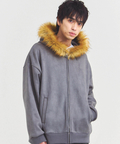 JACKROSE(ジャックローズ) |JE フェイクスエード ファーZIPパーカー(MENS)