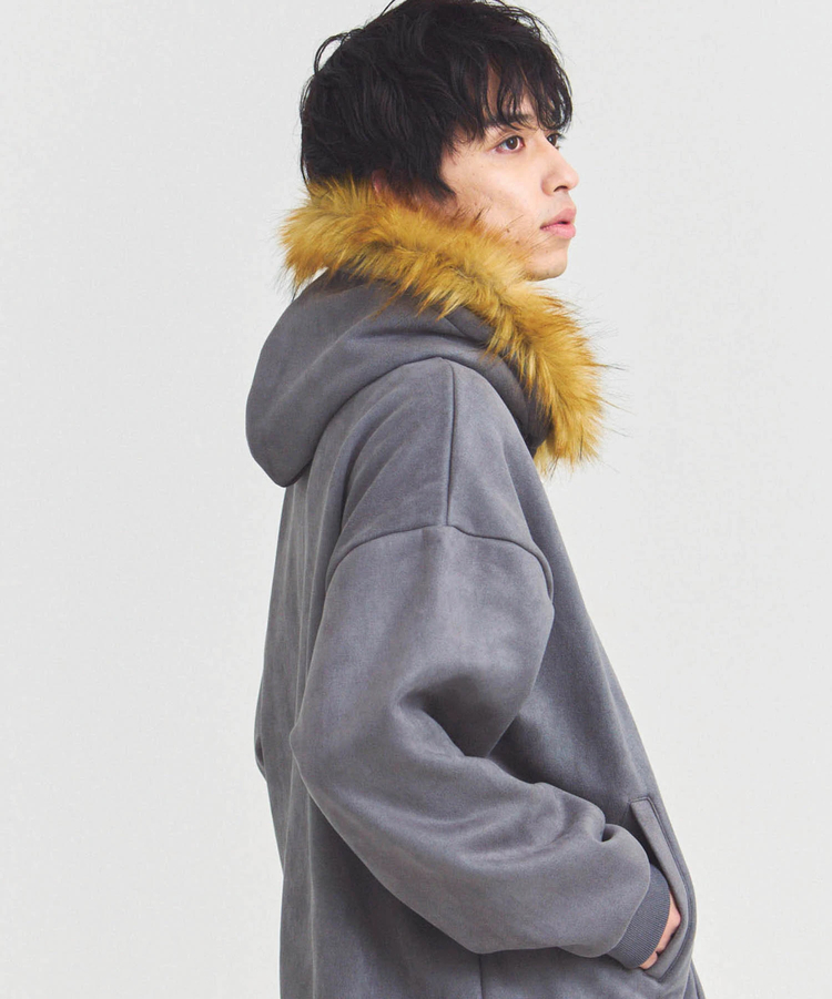 JACKROSE(ジャックローズ) |JE フェイクスエード ファーZIPパーカー(MENS)