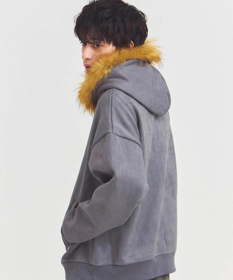JACKROSE(ジャックローズ) |JE フェイクスエード ファーZIPパーカー(MENS)