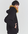 JACKROSE(ジャックローズ) |JE フェイクスエード ファーZIPパーカー(MENS)