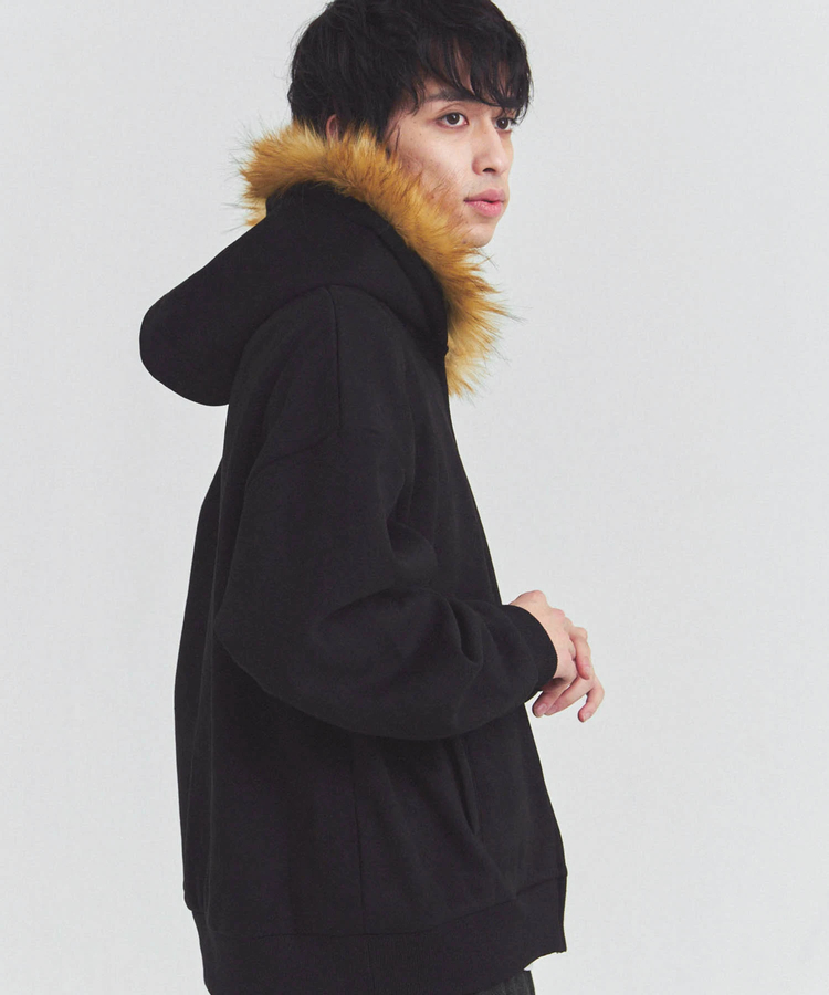 JACKROSE(ジャックローズ) |JE フェイクスエード ファーZIPパーカー(MENS)