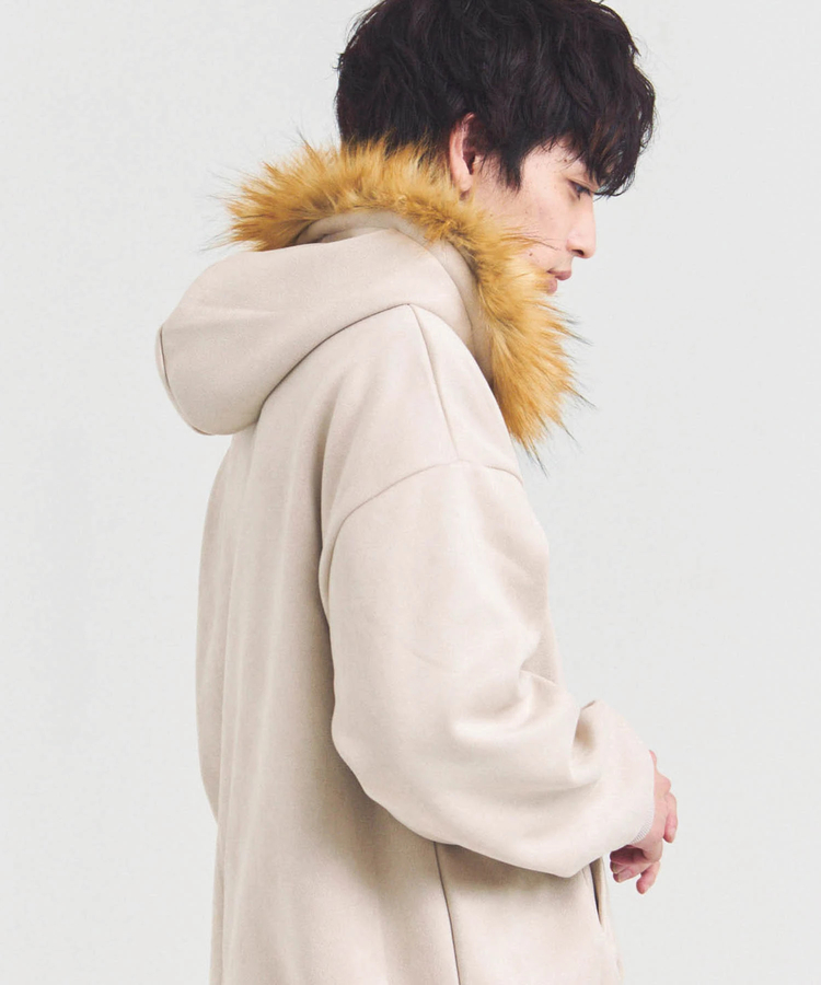 JACKROSE(ジャックローズ) |JE フェイクスエード ファーZIPパーカー(MENS)