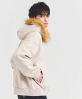JACKROSE(ジャックローズ) |JE フェイクスエード ファーZIPパーカー(MENS)