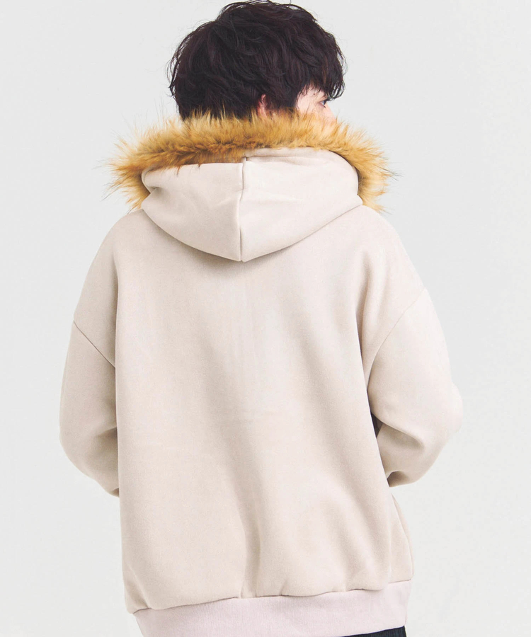JACKROSE(ジャックローズ) |JE フェイクスエード ファーZIPパーカー(MENS)