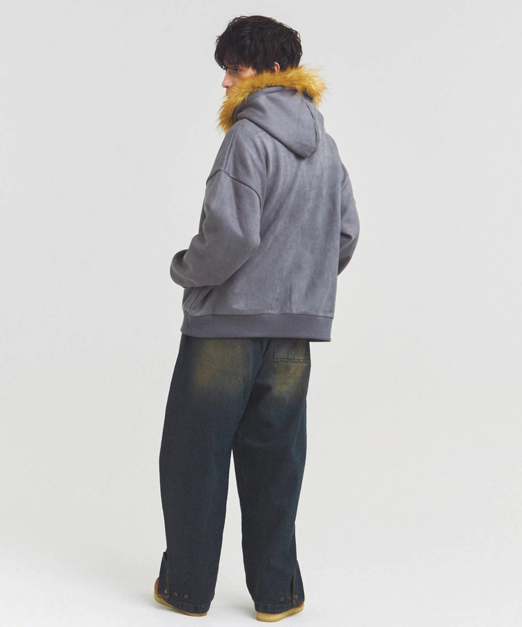 JACKROSE(ジャックローズ) |JE フェイクスエード ファーZIPパーカー(MENS)