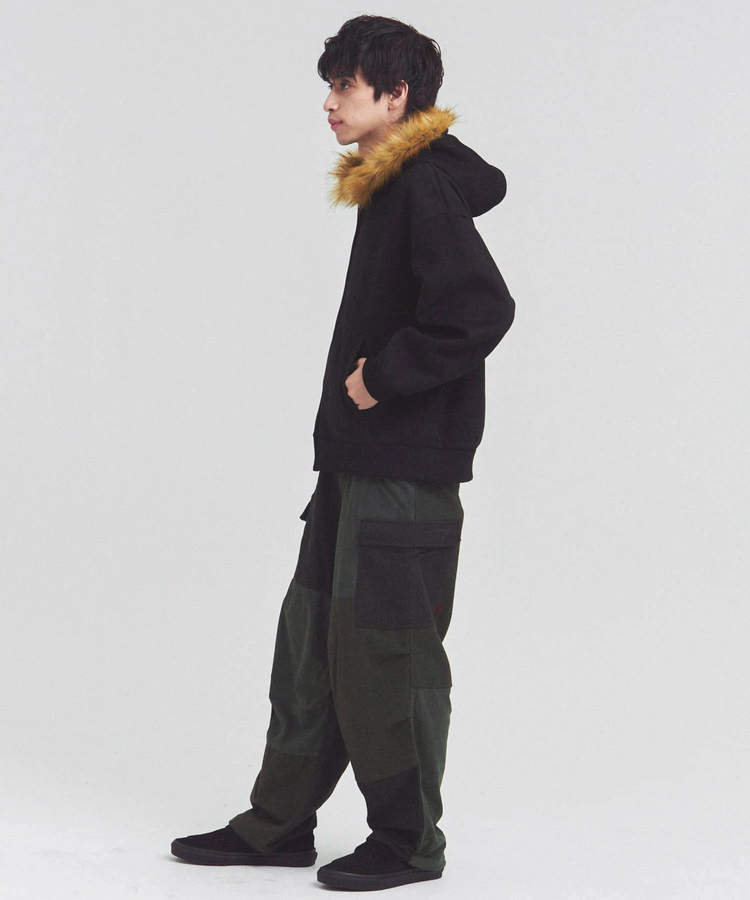 JACKROSE(ジャックローズ) |JE フェイクスエード ファーZIPパーカー(MENS)