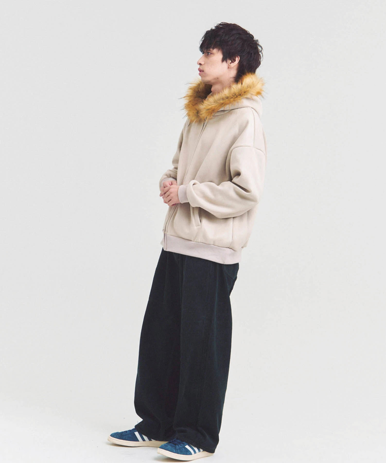 JACKROSE(ジャックローズ) |JE フェイクスエード ファーZIPパーカー(MENS)