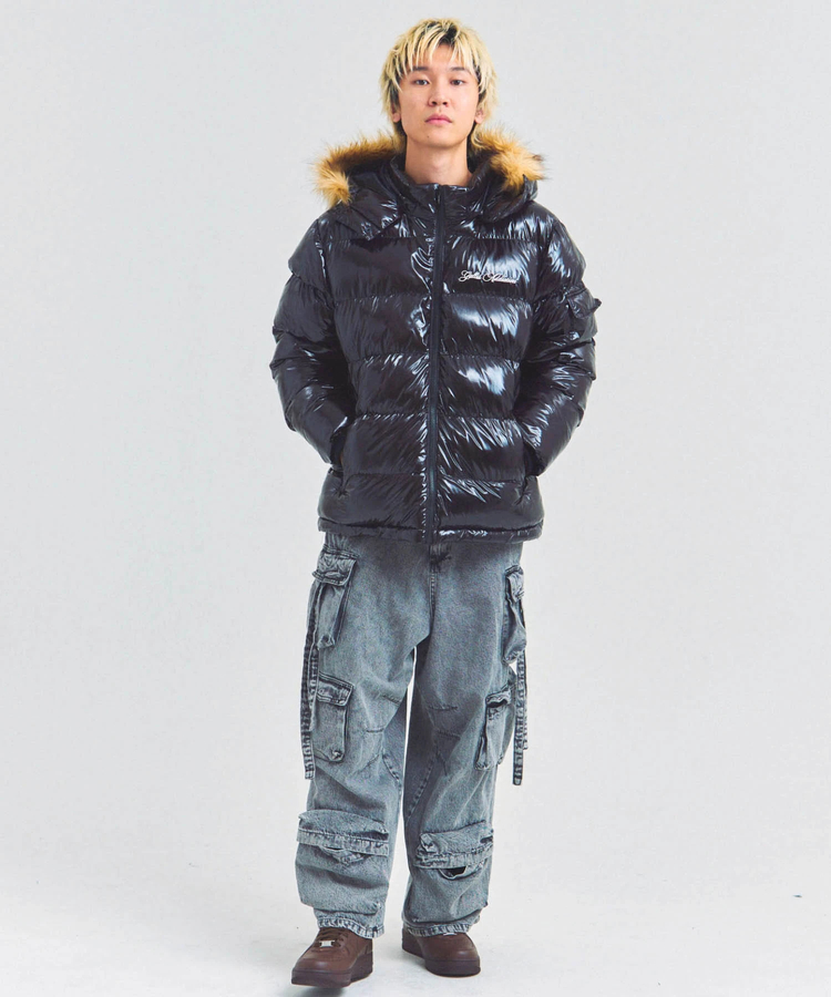 JACKROSE(ジャックローズ) |GA SHINY FUR PUFF-JACKET(MENS)