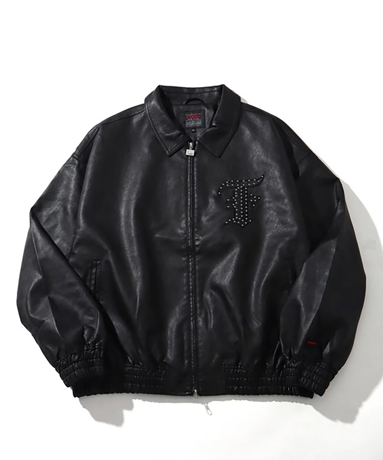 ジャケット・アウター FUBU FAUX LEATHER STUDS PATCH JACKET FUBU/フブ Faux Leather Studs Patch Jacket(MENS)｜ファッション通販