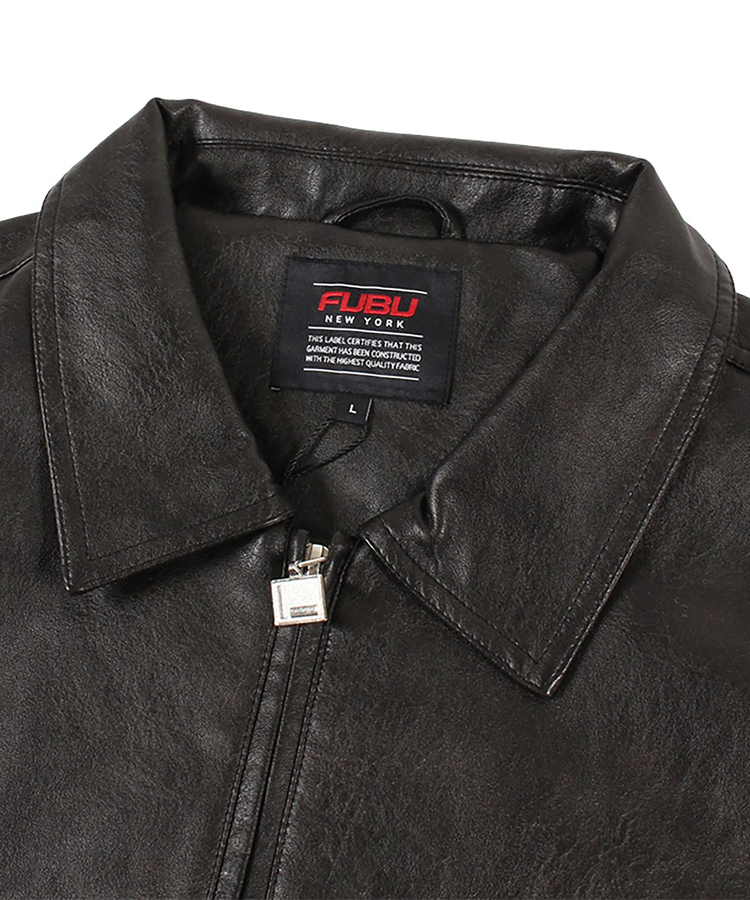 JACKROSE(ジャックローズ) |FUBU/フブ Faux Leather Studs Patch Jacket(MENS)